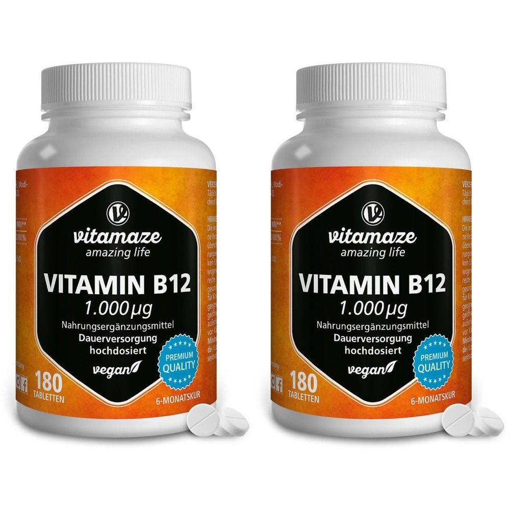 Vitamin B12 1.000Ug x2 2x180 St Tabletten Image