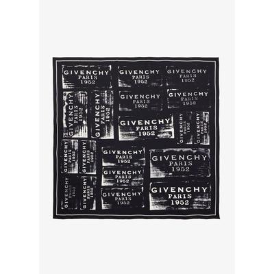 Logo Stamp Shawl - Black - Givenchy Scarves