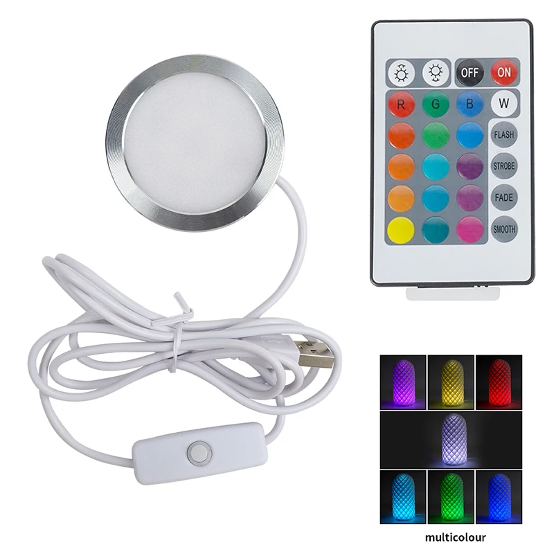 Kit de lampe Led pour laboratoire Bambu, Kit de lumière réglable, pièces de lumière Rgb, matériel de bricolage, modèle blanc/froid/lumière chaude sans coque de lampe 001