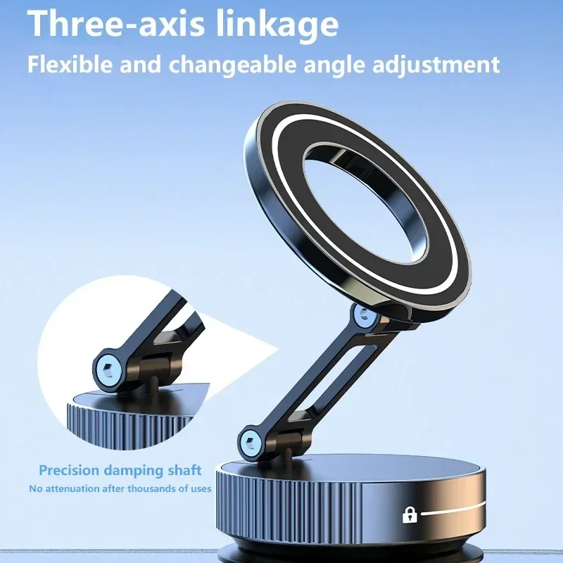 Home-use dedicated navigation phone stand Folding vacuum adsorption strong magnetic vehicle-mounted phone stand 2025!!!
