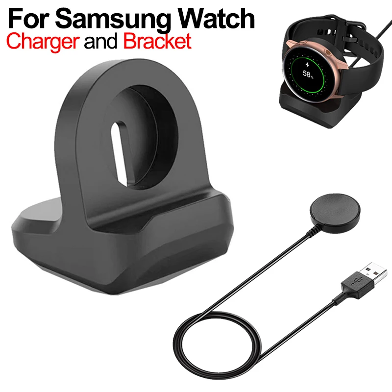 USB-Ladekabel, Schnellladegerät, Dock-Netzteil für Samsung Galaxy Watch 3, 4, Classic Active 1, 2, SM-R830, Smartwatch-Zubehör Image