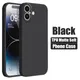 Custodia per telefono opaca in silicone nero di lusso per iPhone 11 12 13 14 15 16 Pro Max 15 Plus 12 Mini 16E 17 Air Cover posteriore Custodia morbida