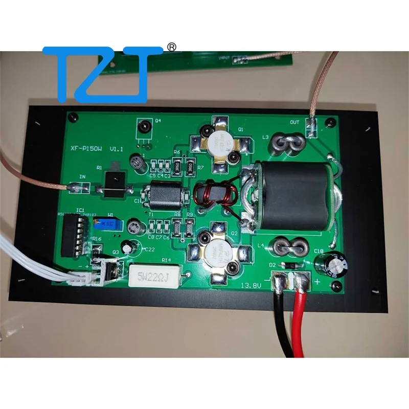 TZT 100 W Kurzwellen-Leistungsverstärkereinheit mit Kühlkörper, 13,8-V-Netzteil, halbfertige Produkte, RF-Zubehör Image