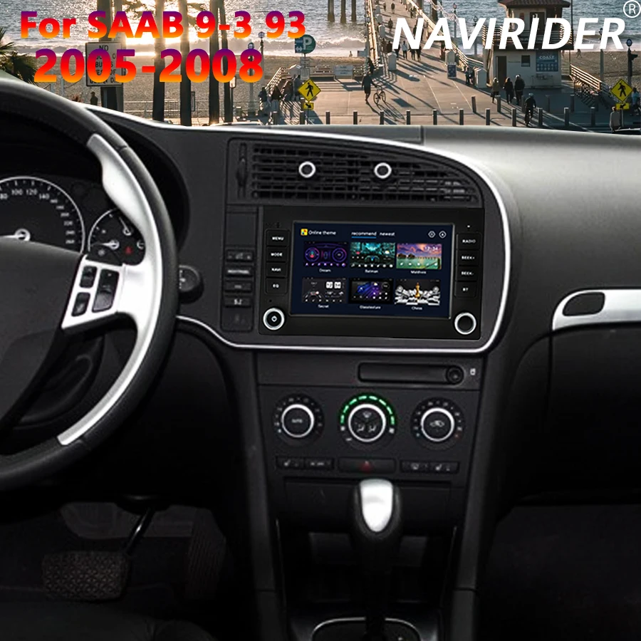 Für SAAB 9-3 93 2005-2008 Video Player Head Unit Autoradio 2 Din Android 15 Auto Radio GPS navigation Multimedia Recorder Stereo Image