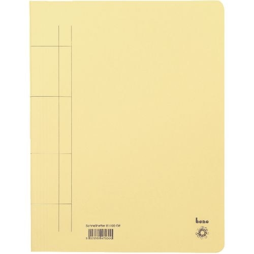 Bene Schnellhefter DIN A4 Gelb Manilakarton Image