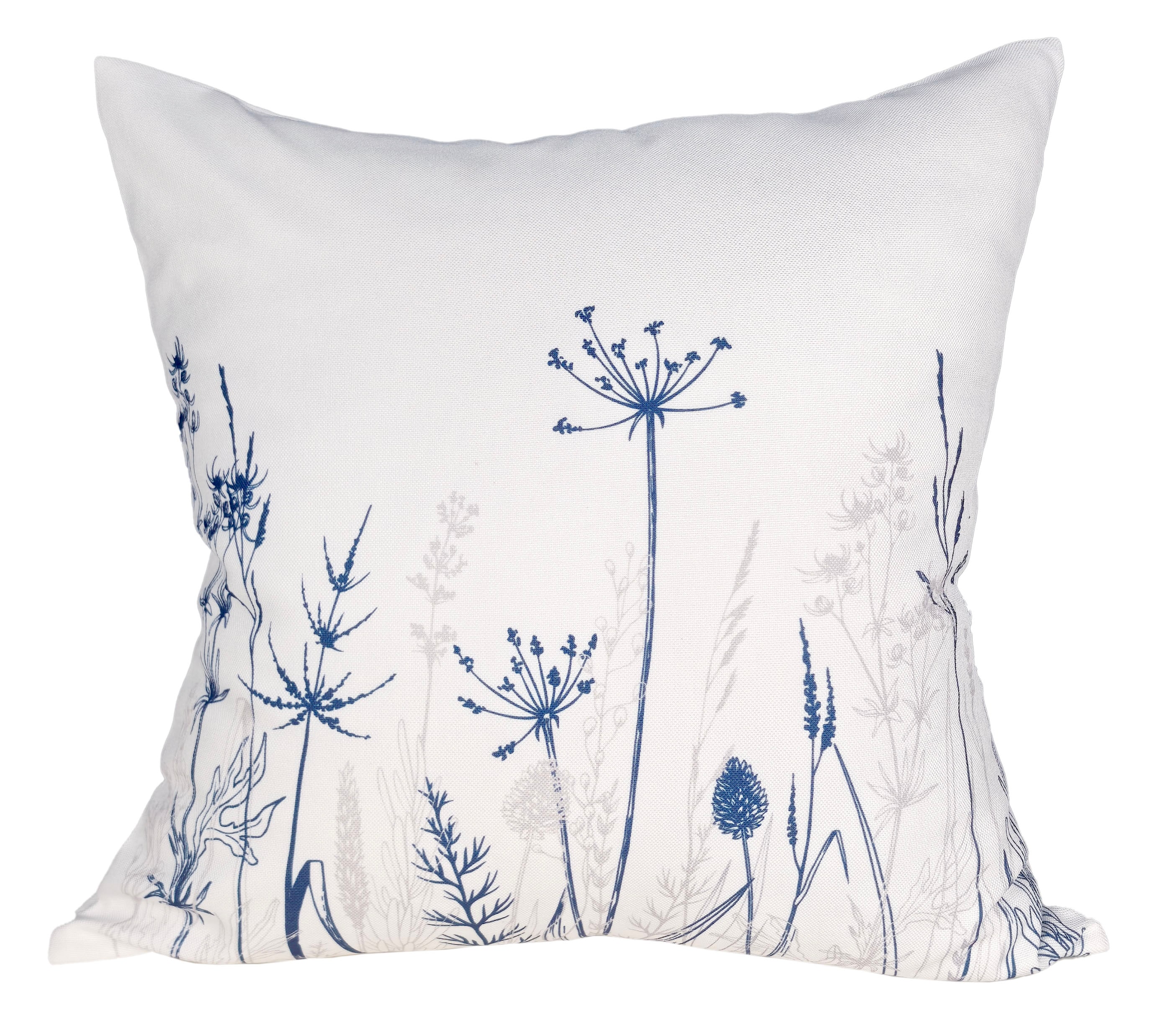 Dekokissen MY HOME "Nérac", blau, B:45cm L:45cm, Polyester, Dekokissen_Sitzkissen_Kissenhüllen Image