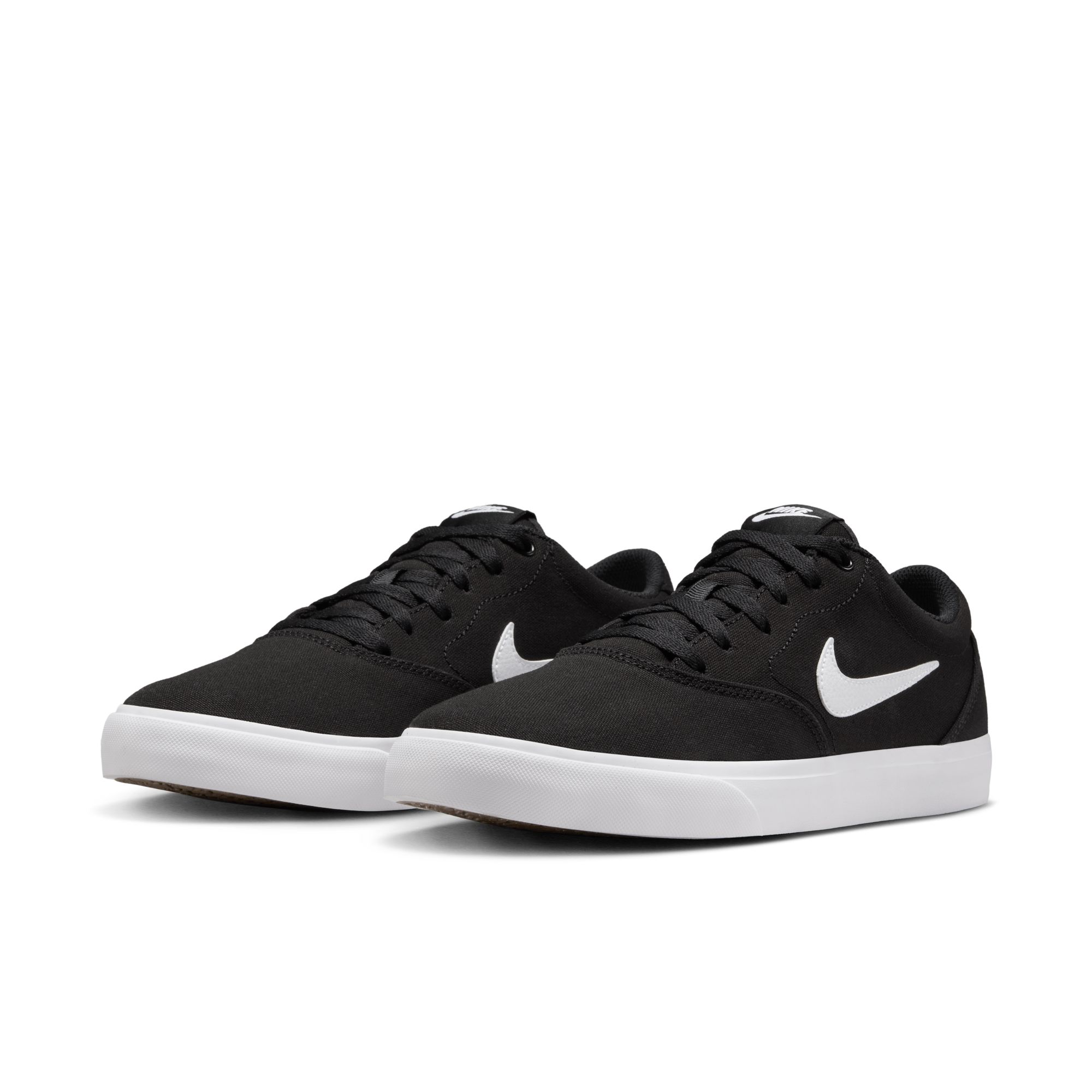 Sneaker NIKE SPORTSWEAR "CHARGE CNVS", Gr. 45,5, schwarz, weiß, schwarz, gum light braun, Textil, Schuhe