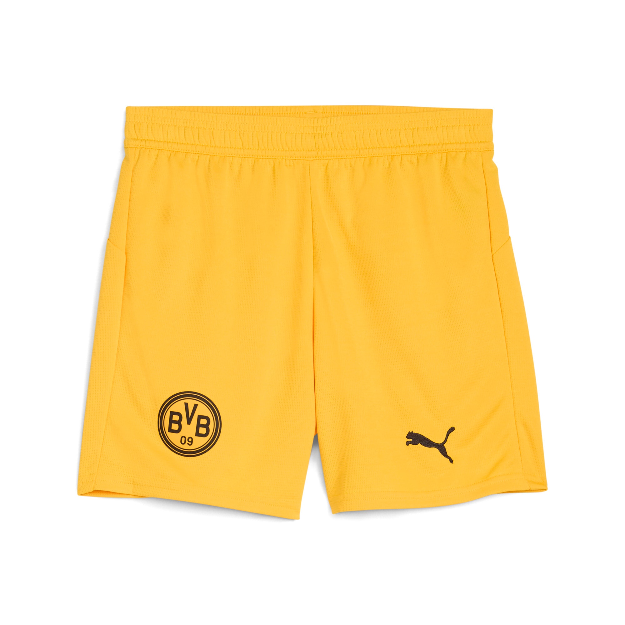 Trainingsshorts PUMA "BVB SHORTS REPLICA JR", Kinder, Gr. 164, N-Gr, gelb sizzle, Web, Obermaterial: 100% Polyester, unifarben, regular fit kniefrei, Hosen Image