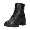 Schnürstiefelette TOM TAILOR "Tom Tailor Stiefelette Lederimitat/Textil", Damen, Gr. 36, schwarz, Lederimitat, Textil, casual, Schuhe