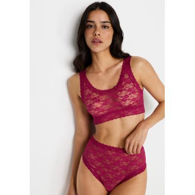 Bustier LSCN BY LASCANA, Damen, Gr. 40/42, N-Gr, lila (deep berry), Spitze, Obermaterial: 90% Polyamid, 10% Elasthan. Besatz: 87% Polyamid, 13% Elasthan, unifarben, modisch, BHs, aus zarter Spitze Image