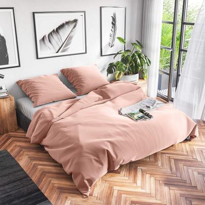 Bettwäsche WOLKENFELD "Renforcé Bettwäsche Baumwolle - Natürlich weiches Schlafgefühl", rosa, B/L: 155cm x 220cm, , Renforcé, B/L: 80cm x 80cm, Renforcu00e9, Obermaterial: 100% Baumwolle, Bettwäsche, 135x200 cm, 155x220 & Übergrößen I inkl.... Image