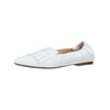Ballerina PETER KAISER "Peter Kaiser Slipper Leder", Damen, Gr. 40,5, weiß, Leder, casual, Schuhe