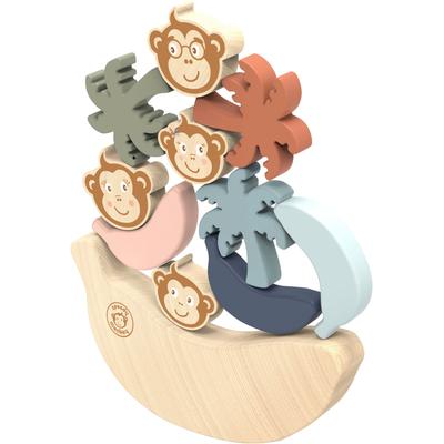 Stapelspielzeug SPEEDY MONKEY "Balance-Spiel", bunt, Stapelspielzeug, KinderB:10cm H:18,5cm T:2,5cm, Holz, FSC - schützt Wald, B:10cm H:18,5cm T:2,5cm Image