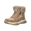 Schnürstiefelette TOM TAILOR "Tom Tailor Stiefelette Lederimitat/Textil", Damen, Gr. 42, braun, Lederimitat, Textil, casual, Schuhe