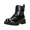 Schnürstiefelette MUSTANG SHOES "Mustang Shoes Stiefelette Lederimitat/Textil", Damen, Gr. 36, schwarz, Lederimitat, Textil, casual, Schuhe