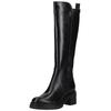 Stiefel TAMARIS "Tamaris Stiefel Leder/Synthetik", Damen, Gr. 37, schwarz, Leder, Synthetik, casual, Schuhe