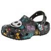 Clog CROCS "Nightmare Multi Classic Clog", Kinder, Gr. 32, bunt (multi), Croslite, kontrastfarbene Details, casual, Schuhe, Hausschuh mit buntem Motiv
