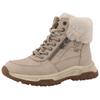 Winterboots TOM TAILOR, Damen, Gr. 36, beige, Lederimitat, Textil, casual, Schuhe, Winterboots, Schnürboots mit TEX-Membrane