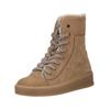 Schnürstiefelette GABOR COMFORT "Gabor Comfort Stiefelette Nubukleder", Damen, Gr. 41, beige, Nubukleder, casual, Schuhe