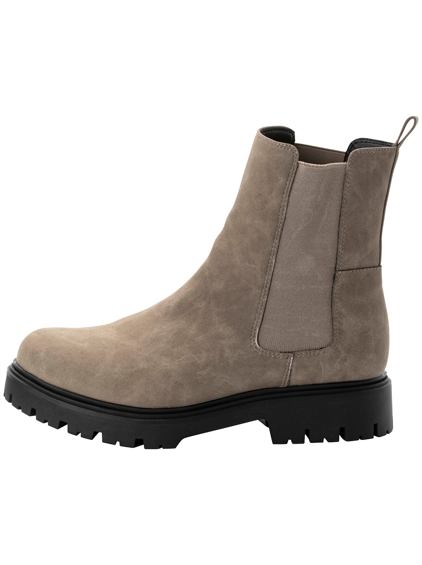 Stiefelette SHEEGO, Damen, Gr. 42, grau (taupe), Lederimitat, Schuhe