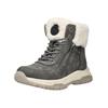Schnürstiefelette TOM TAILOR "Tom Tailor Stiefelette Lederimitat/Textil", Damen, Gr. 40, grau (coal), Lederimitat, Textil, casual, Schuhe
