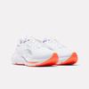 Laufschuh REEBOK "ZIGNITION", Gr. 41, weiß, royal lila, flash orange, Textil, Synthetik, sportlich, Schuhe