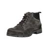 Schnürstiefelette PIUS GABOR "Pius Gabor Stiefelette Veloursleder", Herren, Gr. 46, grau (dunkelgrau), Veloursleder, casual, Schuhe
