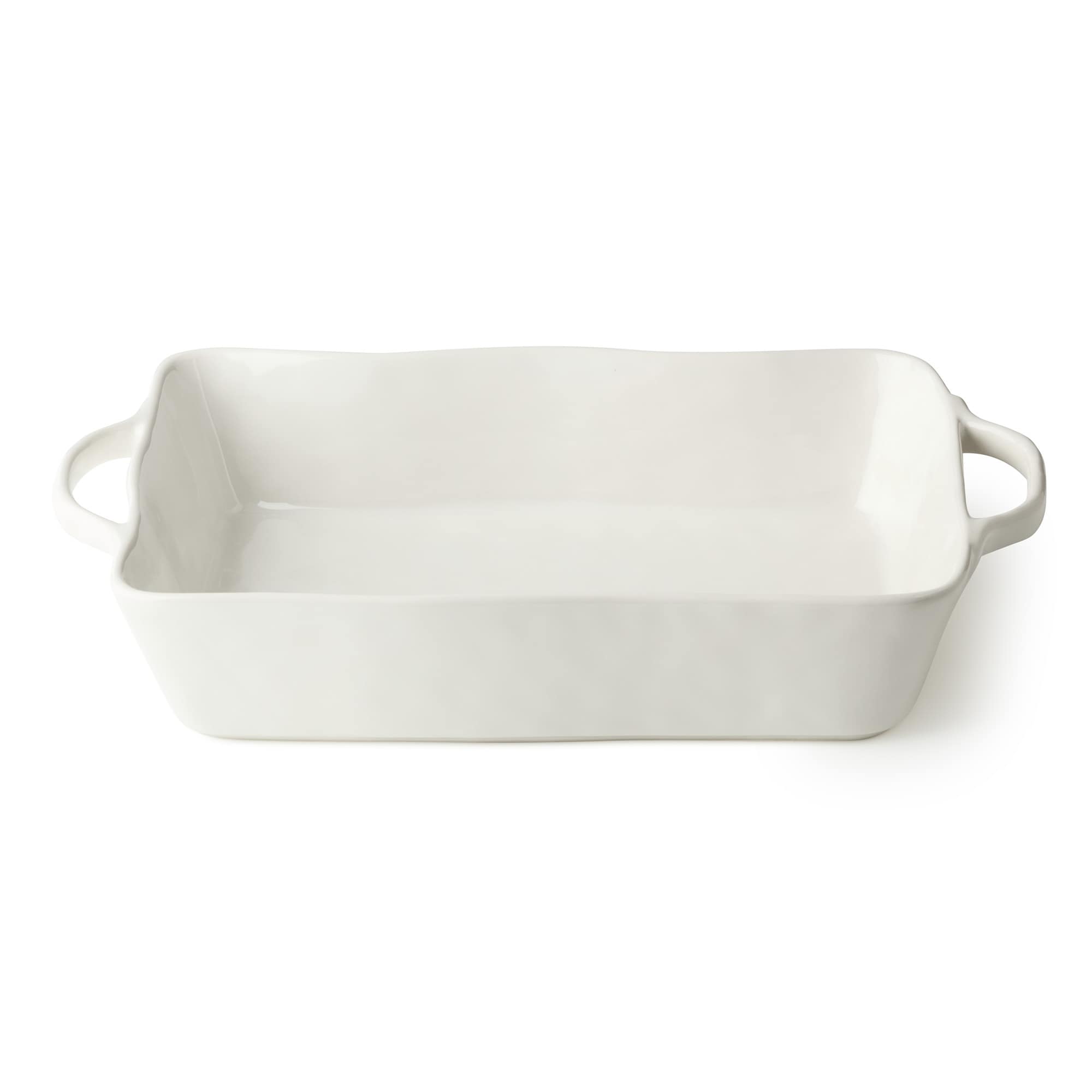 Certified International Linen Cream Medium Rectangular Baker 14