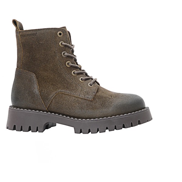 Ten Points - Women's Penny Lace Suede Boots - Freizeitstiefel 37 | EU 37 braun/grau