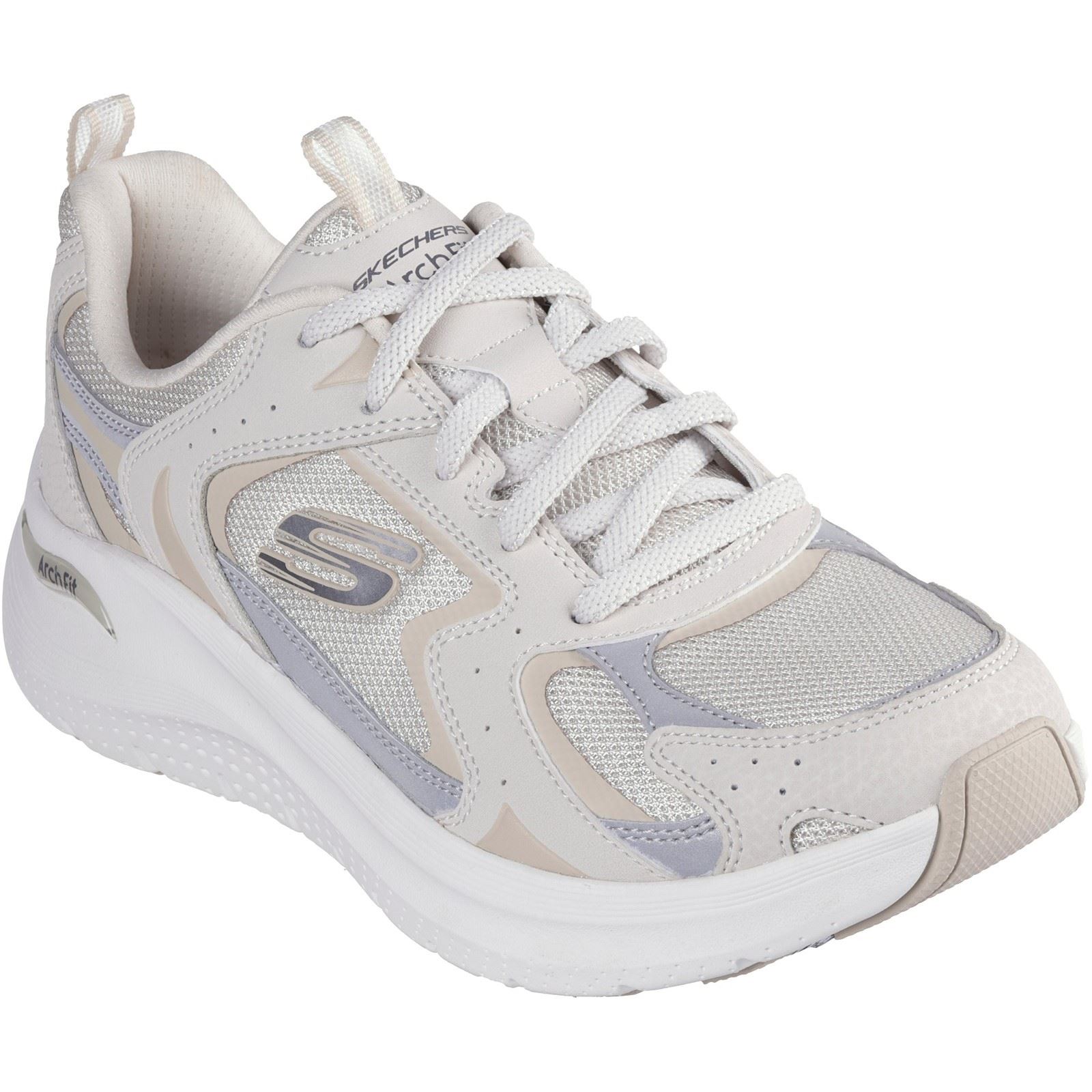 Skechers Arch Fit 2.0 Vintage Luxe Leder Damenschuhe Natural Image