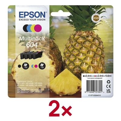 Epson 2x Tintenpatronen-Set »604 BK/C/M/Y« (C13T10G64010) Image