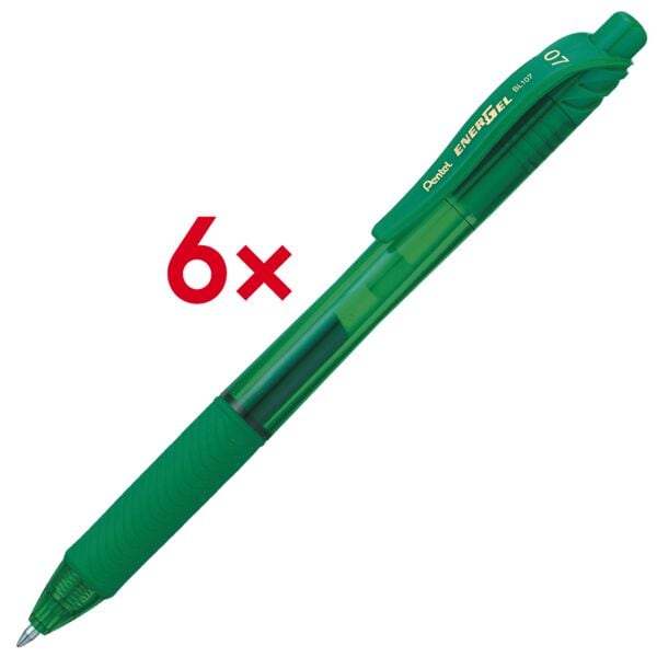 Pentel 6x Gelschreiber »Energel BL 107« grün Image