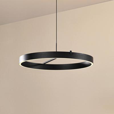 Hängelampe Rovan Lucande, dimmbar, schwarz, für Wohn- / Esszimmer, Metall, Modern Image