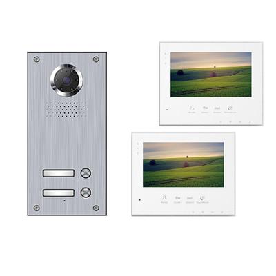 2-Familienhaus Video Türsprechanlage Gegensprechanlage – 2x Monitor 7 Zoll (schwarz) Image
