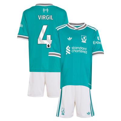 Liverpool adidas Ausweich-minikit 2025-26 mit Aufdruck Virgil 4 Image
