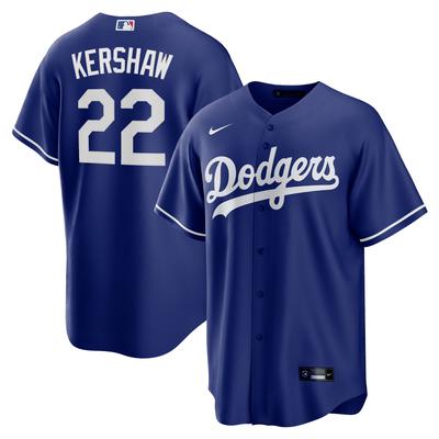 Los Angeles Dodgers Nike Offizielle Replica Alternate Trikot - Herren mit Aufdruck Kershaw 22 Image