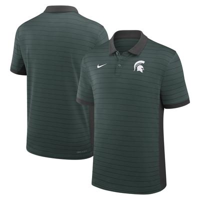 Herren Nike Green Michigan State Spartans 2025 Early Season Coaches Sideline Victory Stripe Dri-FIT Polo Image