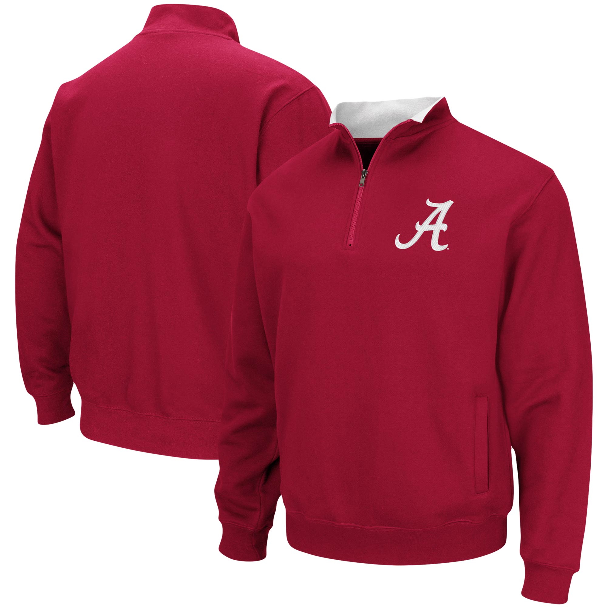 Colosseum Crimson Alabama Crimson Tide Tortugas Logo Pulloverjacke mit Viertelreißverschluss für Herren Image