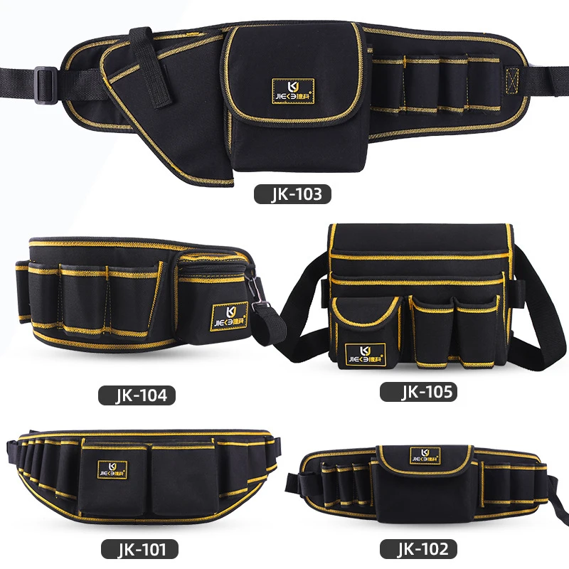 Ceinture à outils de Construction robuste, sac à outils multi-poches avec ceinture réglable, sacs à outils détachables, pochette, tablier à outils de taille
