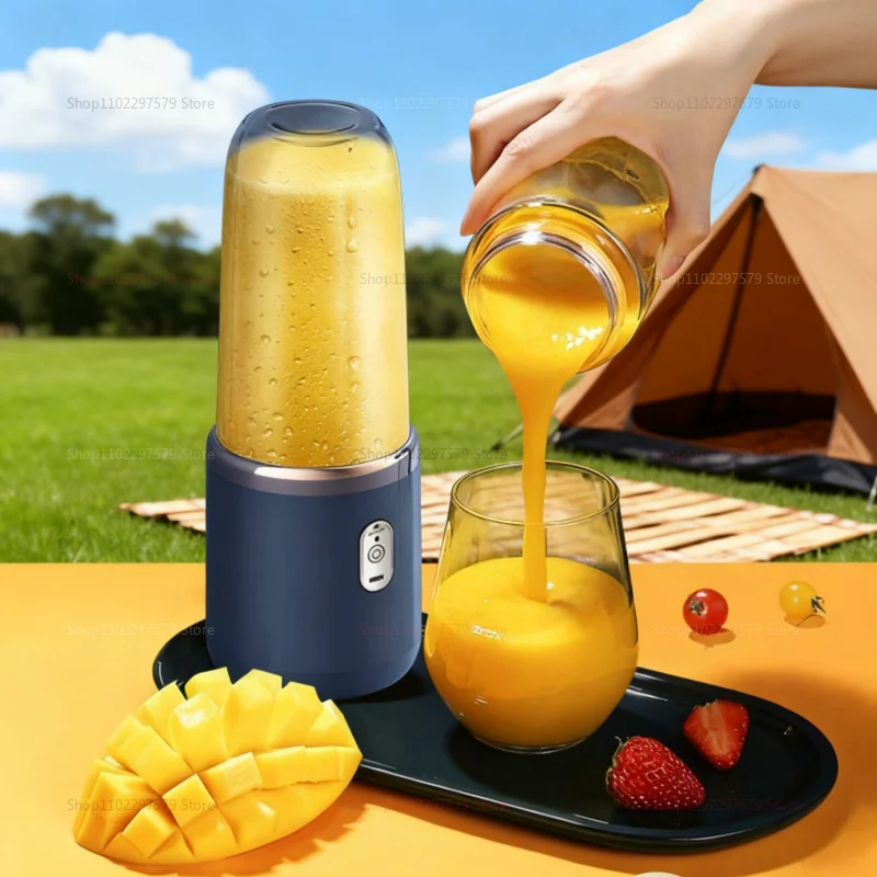 400ML Portable Electric Blender 40W USB Rechargeable Cordless Juicer High Powerful Juicer Cup For Smoothie Milkshake Juice Food