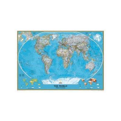 National Geographic RE00622003 World Classic Map - Enlarged And Lamina