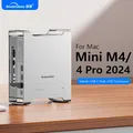 Blueendless Tipo C HUB Docking station per Mac Mini M4/M4 pro con 10 Gbps USB 3.2 Gen2 C Hub SD4.0 TF4.0 M.2 NVME SSD Custodia