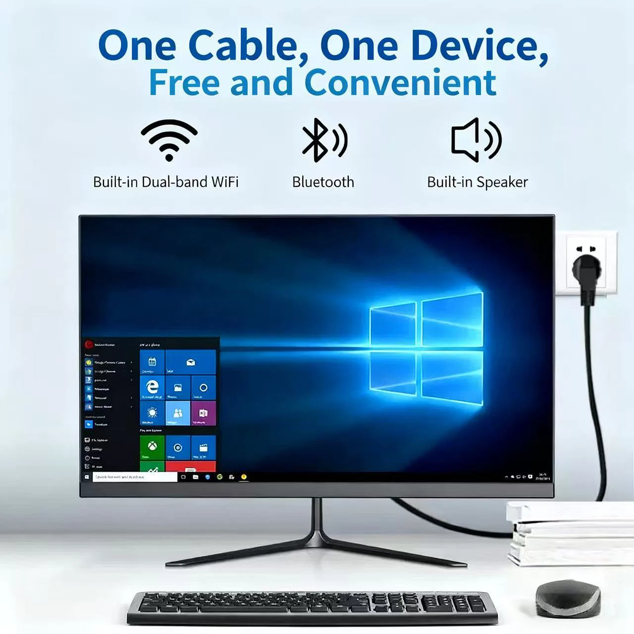 22 pouces tout-en-un PC i3 i5 i7 i9 ordinateur de bureau 21.5 pouces ordinateur de bureau pour l