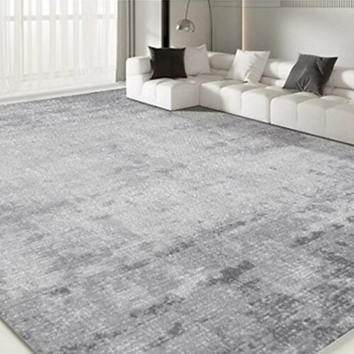 Cremefarbener Teppich, gemütlicher Wohnzimmerteppich, weicher Schlafzimmer-Nachtvorleger, große Bodenmatte fürs Sofa Couchtisch, vollflächige Wohnungsdekoration Image