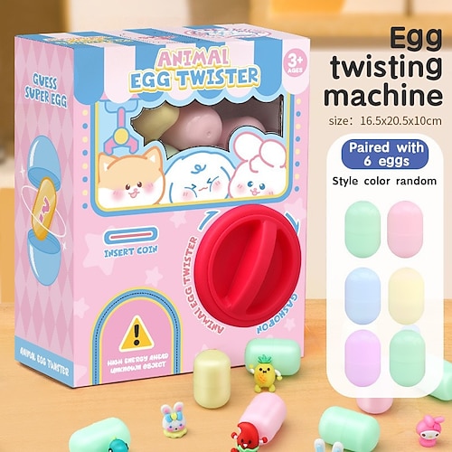 Automaten für Kinder, Spielzeug, Mini-Automaten, 6 Puppen, Kaugummi-Gewinnautomat, Maker-Spiel, Krallen-Automat, Spiel, sensorisches Spielzeug, Puppen, Geschenke