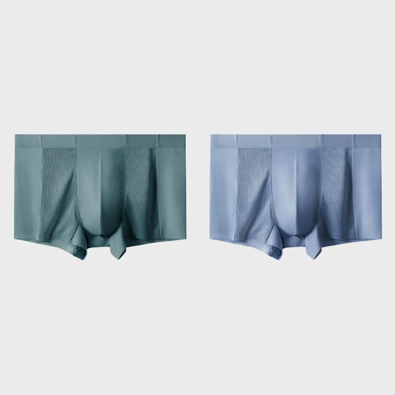 5 Stück nahtlose, bequeme und antibakterielle Boxer-Unterhose für Herren. Sie sind atmungsaktiv für den Sport, mit coolem Gefühl Image