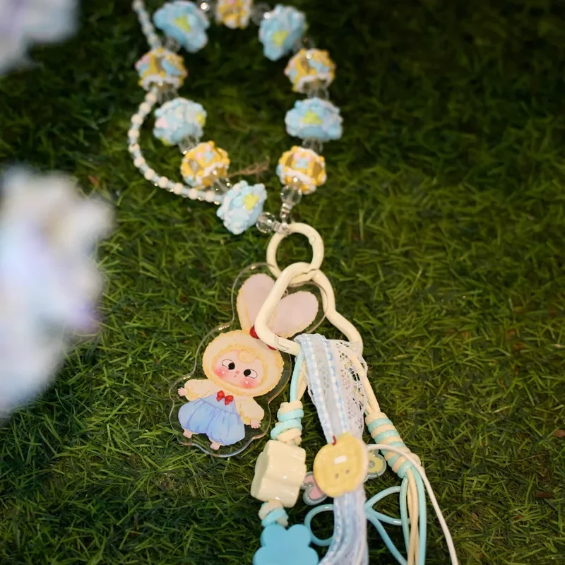 Echte Baby Three Blind Box Love Chain Armband Schlüsselanhänger Anhänger – trendige Zeitserie Taschendekoration Überraschungsgeschenk für Mädchen Image