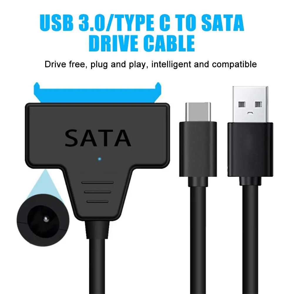 USB SATA 3-Kabel Sata auf USB 3.0-Adapter bis zu 6 Gbit/s, unterstützt 2,5 Zoll externe SSD HDD-Festplatte 22-polig Sata III A25 2.0 Image