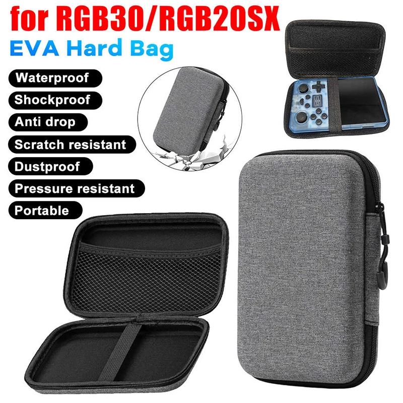 Mini EVA Lagerung Tasche Tasche Tragetasche Zipper Kopfhörer Fall Für R36S R35S Spiel Lagerung Tasche Ladekabel Digitale Zubehör Image