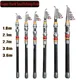1.8m 2.1m 2.4m 2.7m 3m 3.6m Sea Fishing Rod Carbon Fiber Distance Throwing Ocean Boat Fishing Spinning Rod Super Hard Telescopic